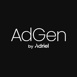 Logo officiel de AdGen AI - Outil IA présenté sur Decod.tech