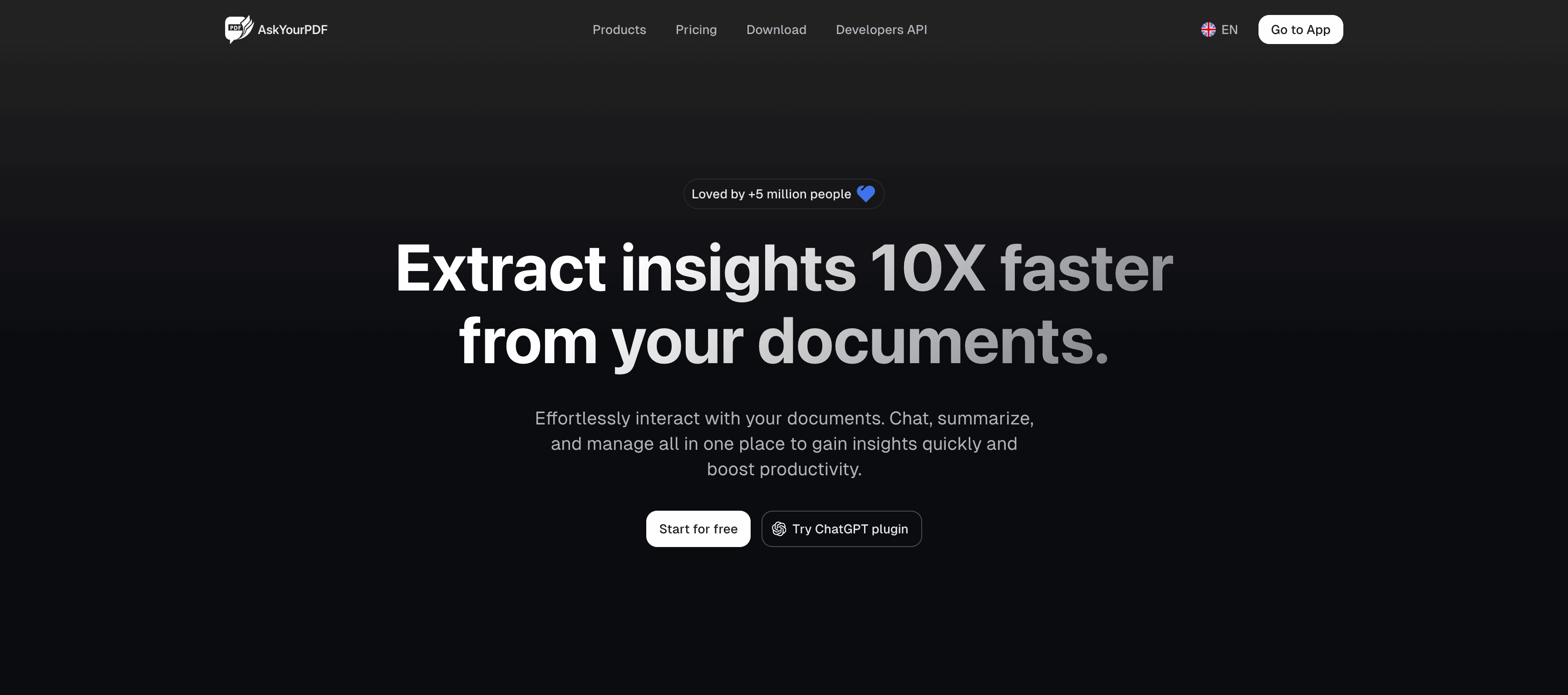 Logo de l'outil IA AskYourPDF - Decod.tech