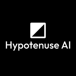 Logo officiel de Hypotenuse AI - Outil IA présenté sur Decod.tech