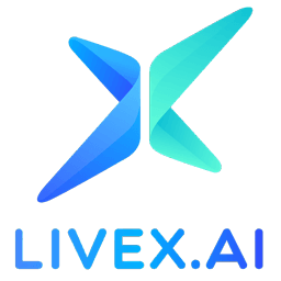 Logo officiel de LiveX AI - Outil IA présenté sur Decod.tech